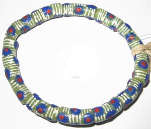 fancy African Krobo handmade powderglass Ghana trade beads fancy African Krobo handmade powderglass Ghana trade beads