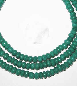 fine matched green European seed glass trade beads fine matched green European seed glass trade beads