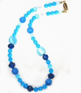 Tim handmade Czech glass beads necklace