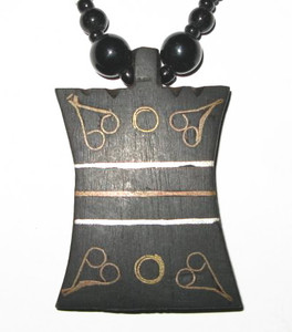 Authentic Handmade West African Ebony Necklace-2 Authentic Handmade West African Ebony Necklace-2