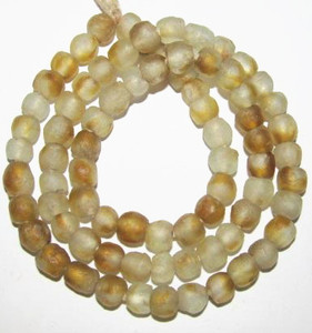 African Ghana translucent handmade multi krobo glass beads African Ghana translucent handmade multi krobo glass beads
