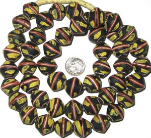 Antique Venetian King Wound Bicone matched Glass Trade beads Antique Venetian King Wound Bicone matched Glass Trade beads