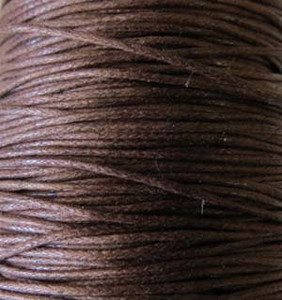 5 Yards Dark Brown Genuine Waxed Cotton Cord 5 Yards Dark Brown Genuine Waxed Cotton Cord