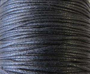 5 Yards Black Genuine Waxed Cotton Cord 5 Yards Black Genuine Waxed Cotton Cord