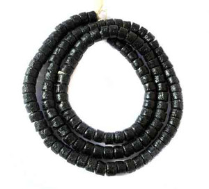 Ghana Black Krobo Recycled Disk Glass African trade beads Ghana Black Krobo Recycled Disk Glass African trade beads