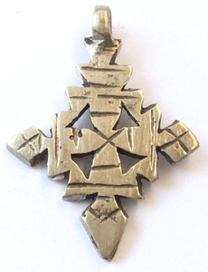 Ethiopian African Coptic Ethnic Antique Silver Pendant Ethiopian African Coptic Ethnic Antique Silver Pendant