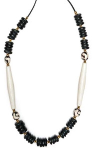 Annular Black Glass Necklace