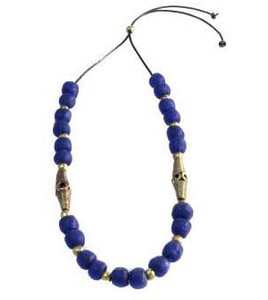Awura Cobalt Sea Glass Necklace