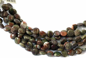Fine Natural Rainforest agate Coin Shape Gemstone beads Beading Fine Natural Rainforest agate Coin Shape Gemstone beads Beading