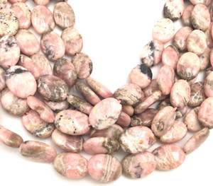 Natural Rhodochrosite Oval Gemstone beads Stone Jewelry Making Supplies Natural Rhodochrosite Oval Gemstone beads Stone Jewelry Making Supplies