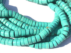 79 Fine Turquoise Heishi Gemstone beads Stone 79 Fine Turquoise Heishi Gemstone beads Stone