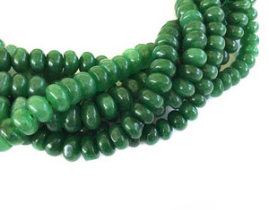80 Fine Green Jade rondelle Gemstone beads Stone 80 Fine Green Jade rondelle Gemstone beads Stone