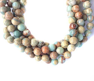 10mm Light Blue Impression Jasper Gemstone beads Stone 10mm Light Blue Impression Jasper Gemstone beads Stone