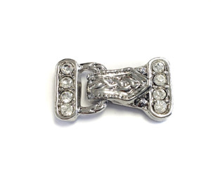 Silver plated crystal Clasp Silver plated crystal Clasp
