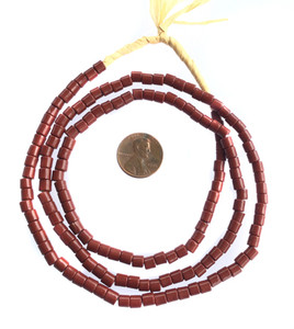 Vintage brown African glass beads Vintage brown African glass beads