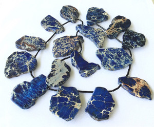 Blue Gem Impression Jasper Gemstone beads Stone Slabs Blue Gem Impression Jasper Gemstone beads Stone Slabs