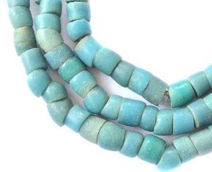 Krobo Antique African Powderglass trade beads Krobo Antique African Powderglass trade beads