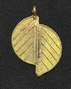 African handmade brass pendant