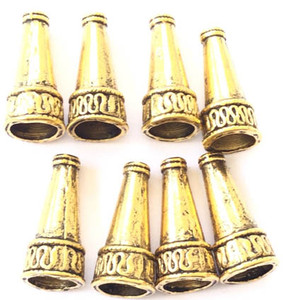 12PCS Fancy Antique Gold Bead Cones-Jewelry Supplies 12PCS Fancy Antique Gold Bead Cones-Jewelry Supplies