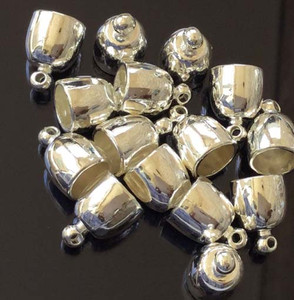 12PCS Silver Plated Rounded Fancy Bead Glue in end Cap Jewelry Supplies 12PCS Silver Plated Rounded Fancy Bead Glue in end Cap Jewelry Supplies