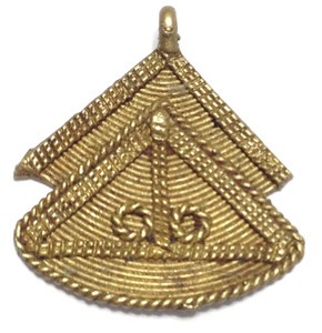 authentic African handmade tribal brass pendant authentic African handmade tribal brass pendant