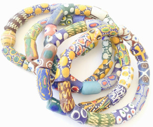Handmade Ghana Fancy multi bracelet-African Trade Beads-Ghana Handmade Ghana Fancy multi bracelet-African Trade Beads-Ghana