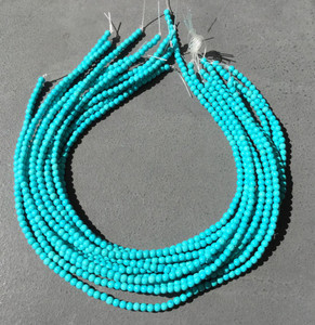 4mm Turquoise round Gemstone beads-Jewelry Supplies