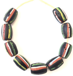 Matched wound Venetian Antique glass African Trade beads Matched wound Venetian Antique glass African Trade beads