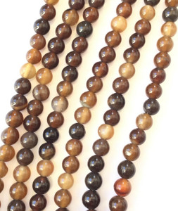 6mm Amazing Botswana Agate Round Brown Multi Gemstone Beads Stone 6mm Amazing Botswana Agate Round Brown Multi Gemstone Beads Stone