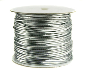 2mm Beading Silver Round Elastic Stretchy Cord 100 yard spool 2mm Beading Silver Round Elastic Stretchy Cord 100 yard spool
