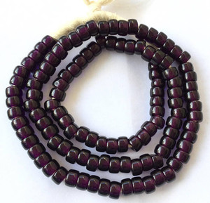 Fine translucent Dark Amethyst Bohemian Crow glass African trade [3012]