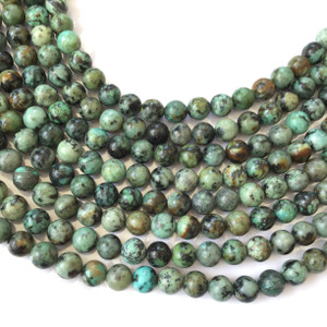 8mm Natural Round African Turquoise Gemstone beads Gemstone Beads