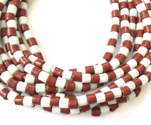 Fine Vintage Czech Bohemian brown and red Glass African Trade beads Fine Vintage Czech Bohemian brown and red Glass African Trade beads