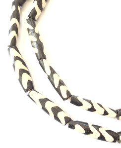 Strand of Zebra Batik African Kenya Bone trade beads Strand of Zebra Batik African Kenya Bone trade beads