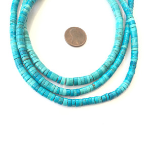 Light blue Heishi disk Howlite Gemstone beads Stone Gemstone Beads