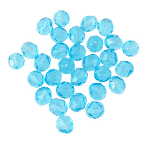 8 mm Czech light aqua blue fire polish crystal glass beads 8 mm Czech light aqua blue fire polish crystal glass beads