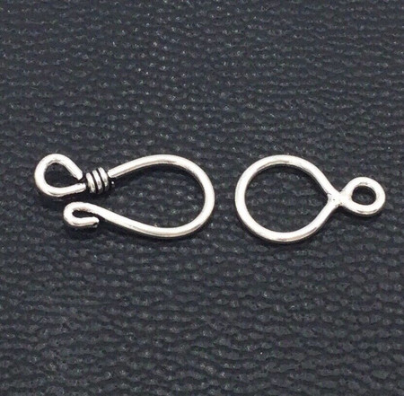 1 Set .925 Sterling silver fancy twist Toggle clasps-Jewelry Supplies