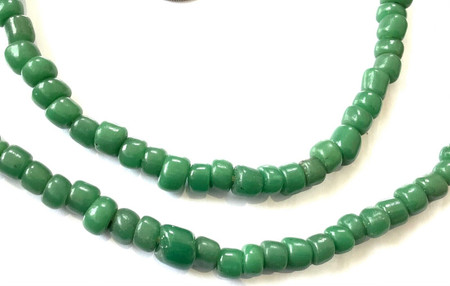 Fine Vintage Venetian Dark Green Wound Glass African Trade beads 