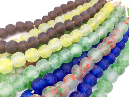 Wholesale designers Jumbo size translucent Ghana African Bead Box Retail value 