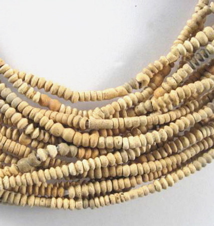 4 strands of Tiny Mali Clay African Trade Beads