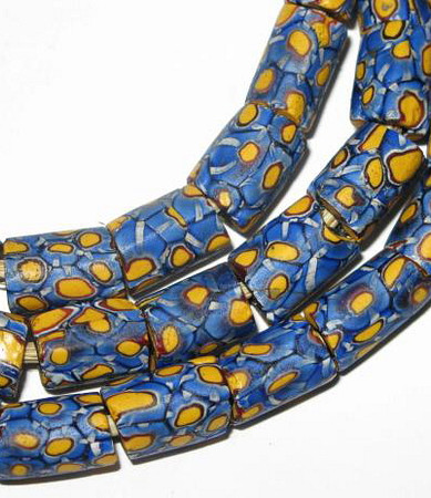 Antique matched Old Venetian Millefiori Glass Trade beads