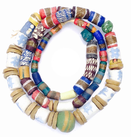 Mixed Ghana Recycled Glass Trade Beads