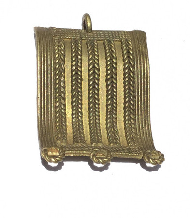 African Asante tribe handmade brass lost Wax Pendant
