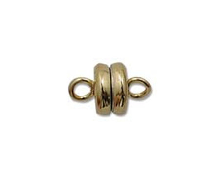 6PCS Gold Plated Strong magnetic Clasps 6mm