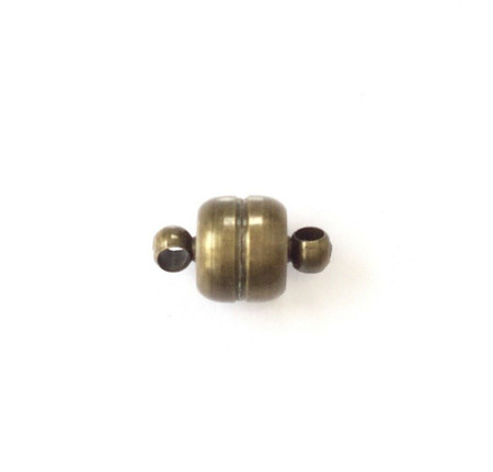 7mm Bronze Fancy Smooth Magnetic Clasps-Jewelry making Findings 