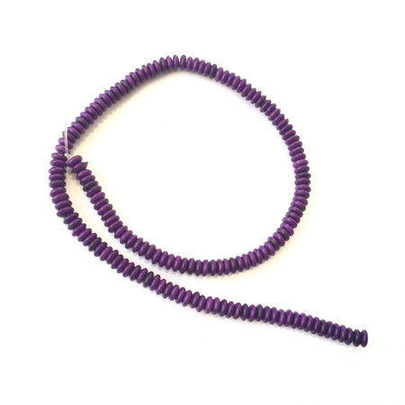 6mm Purple disk Howlite Gemstone beads Stone Gemstone Beads