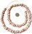 Ghana Ashanti handmade Recycled Glass Opaque light Brown Rondelle Beads-Ghana