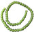 8mm Handmade Pea Green Krobo recycled Glass African trade Beads-Ghana