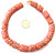 Short strand Handmade matching coral multi African Krobo recycled glass beads-Ghana Short strand Handmade matching coral multi African Krobo recycled glass beads-Ghana