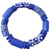 Handmade Ghana Fancy Blue multi bracelet-African Trade Beads-Ghana Handmade Ghana Fancy Blue multi bracelet-African Trade Beads-Ghana